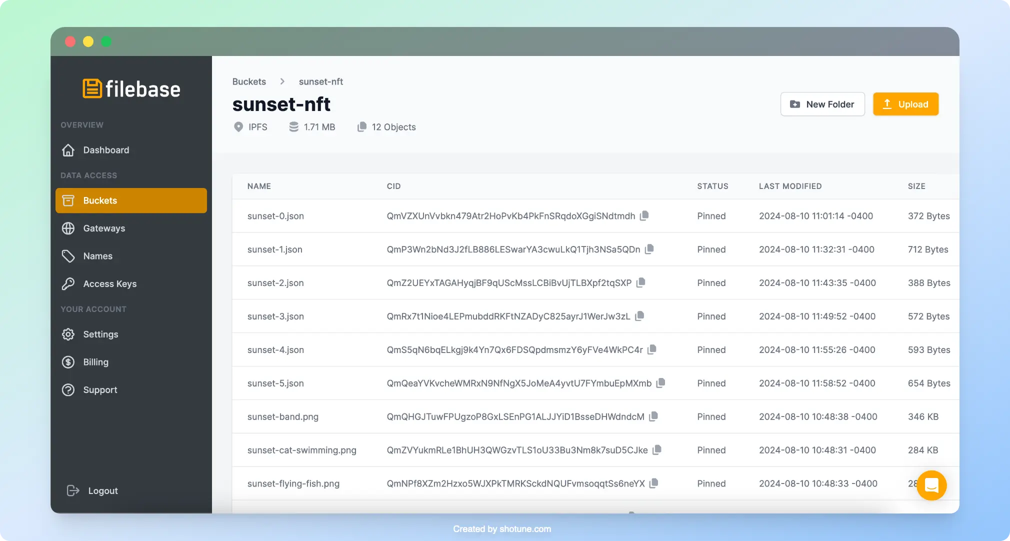 Filebase Storage